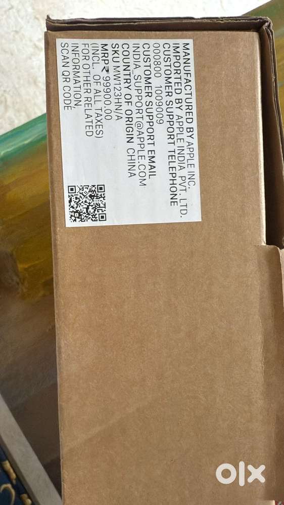 Apple Macbook Air 13 inch model no: MW123HN/A