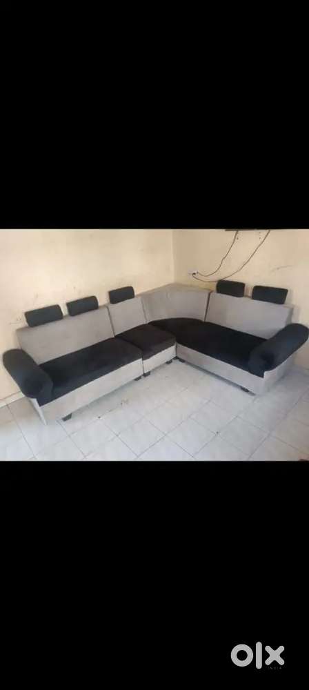Corner Sofa set, Intex Home theater computer speakers, office Table,