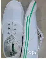 Avalon Boys White School Shoes