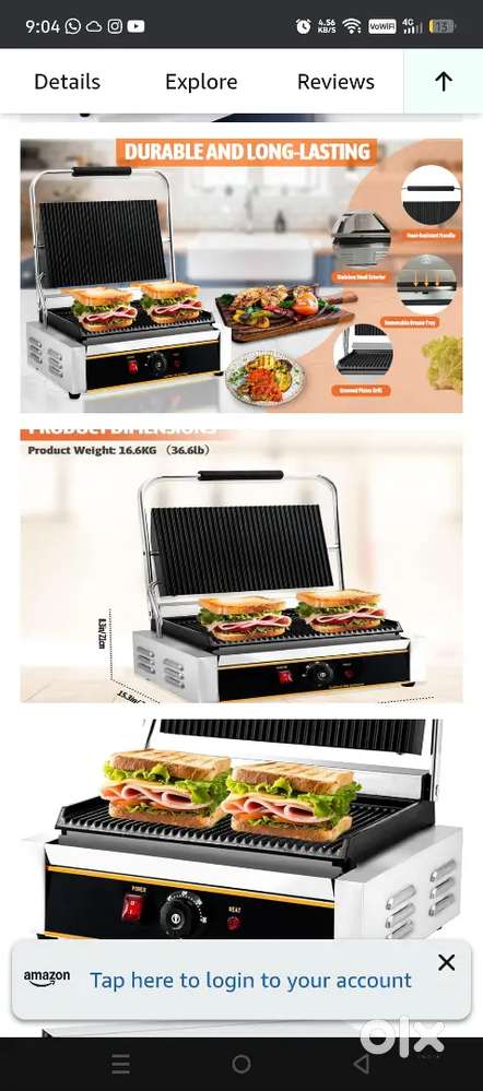 Sandwich machine second hand
