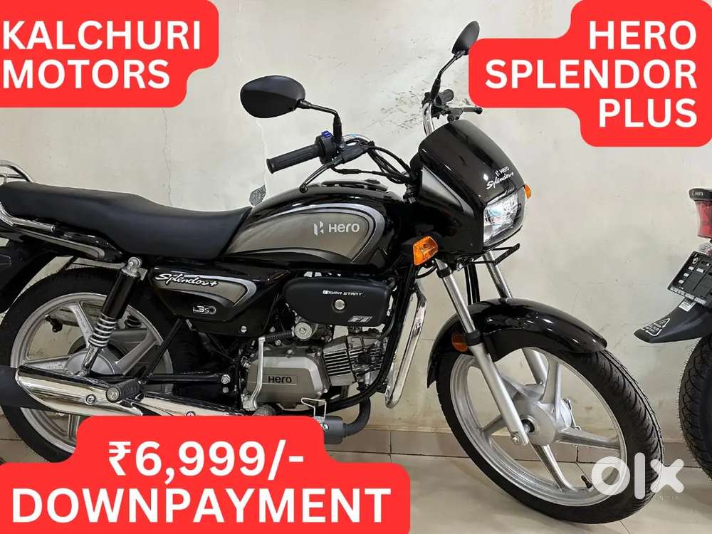 HERO SPLENDOR @ 6,999/- DOWNPAYMENT