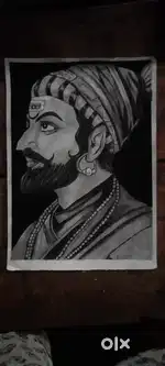 Drawing  of sivaji Maharaj