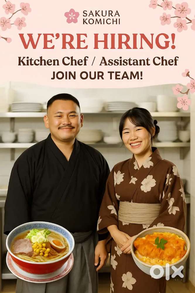 Japanese restaurant chef needed