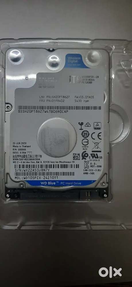 1TB Laptop Internal Hard drive - 2.5 SATA 6Gb/s, 5400 RPM