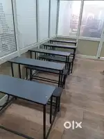 Classroom benches off chair computer Table