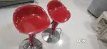 Stylish Red 2 Bar Stools -  Great Condition