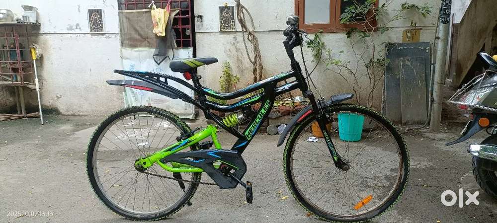 Hercules Dynamite ZX 26T Dual Suspension Cycle – Green – Gud Condition