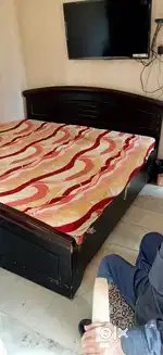 Double bed with mattress
