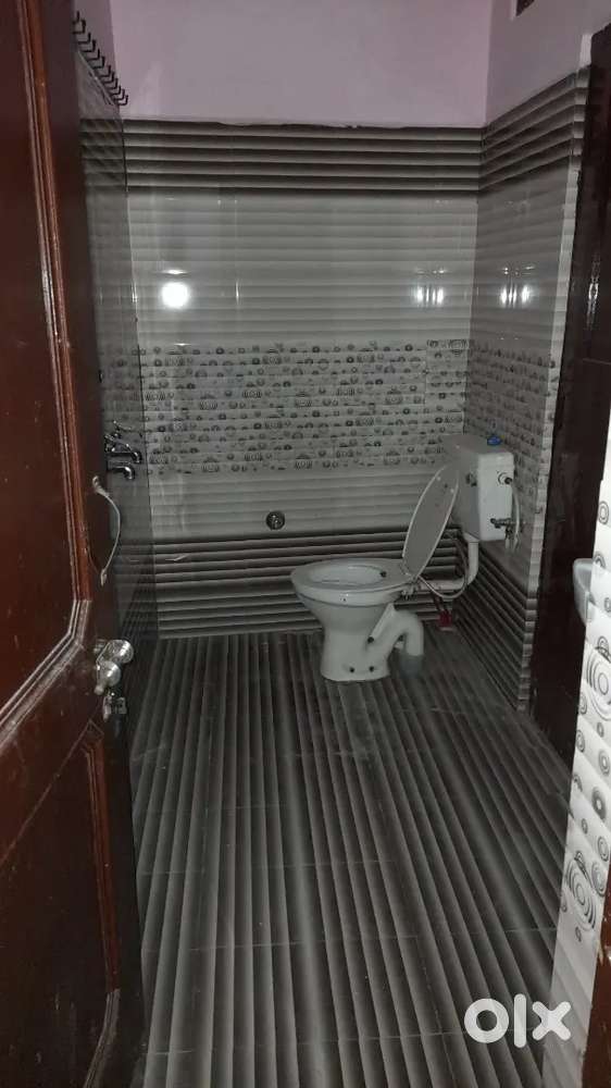 Two room set on ground floore with ac and bed and almera and fan