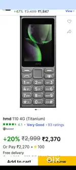 I want to sell my hmd 110 4 g keypad