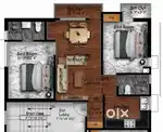 930 Sqft 2BH Flat Sale at Valasaravakkam