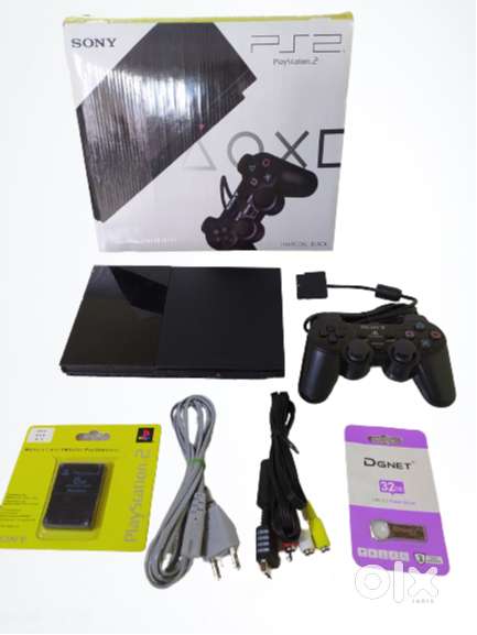 PS2 32 GB WITH 20 + 1200 RETRO GAME & ALL NEW ACCESSORIES
