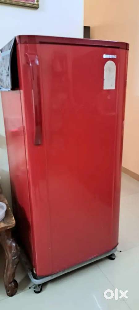Red Colour Samsung Fridge