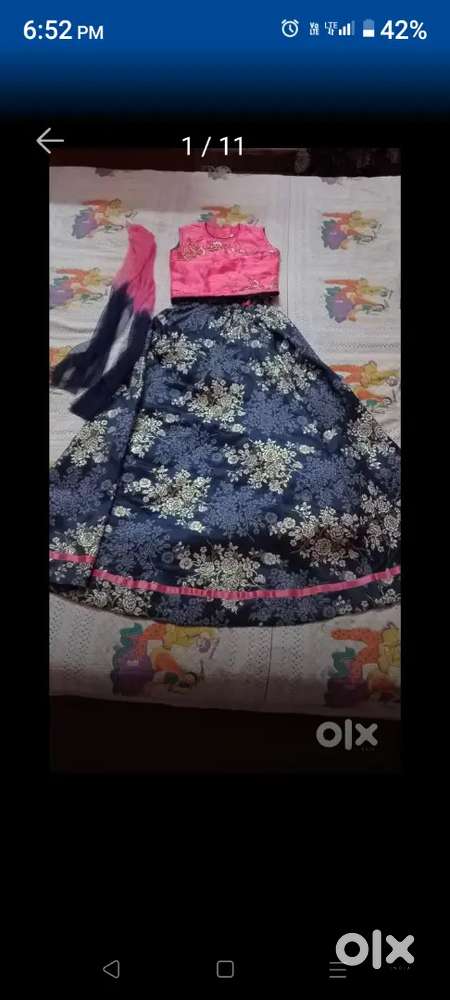 Lahanga,dangri  and brand new Long frock