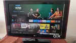 LG 32 Full HD 1080p LED TV – Black & Red, Stand Included
