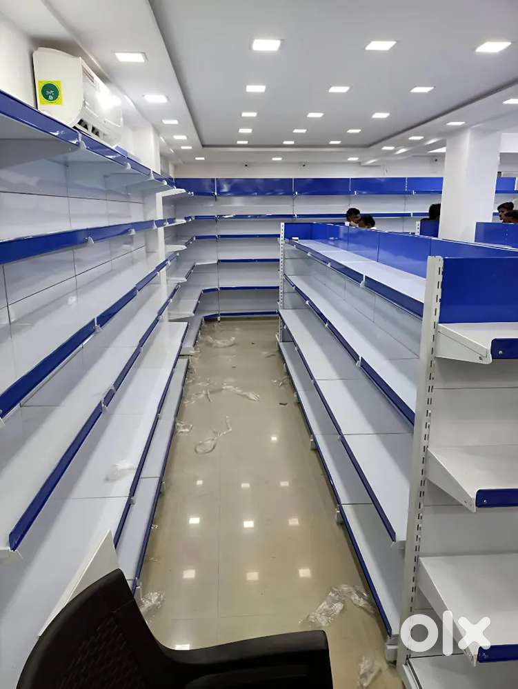 kirana shop rack, display rack, store rack