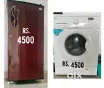 Fridge, Washing machine rs.4500 per item.