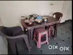 Plastic dining table