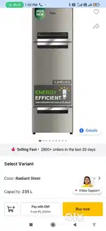 Whirlpool fridge