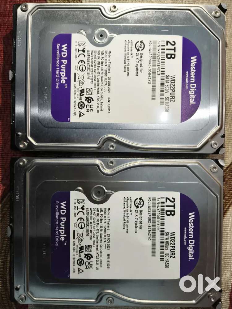 WD Purple  2TB Surveillance HDD & others pc components with price.