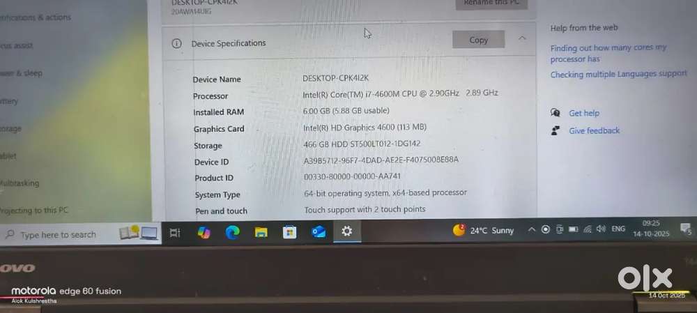 Selling Laptop