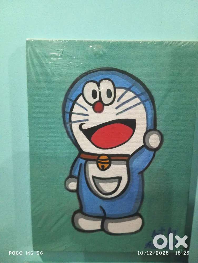 Made by acrylic paint. Doremon painting