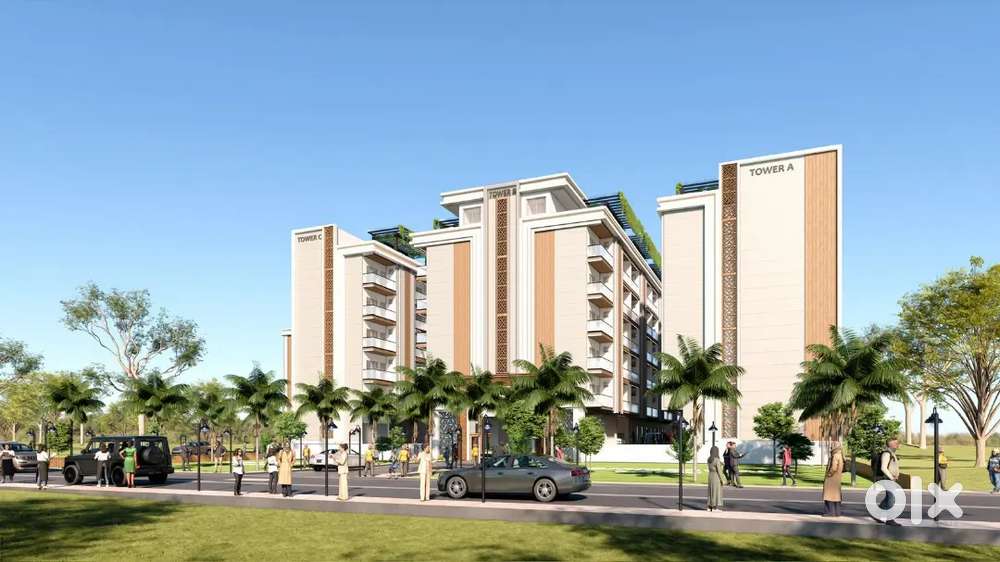 1bhk furnished apartments with personal terrace gated society club swi