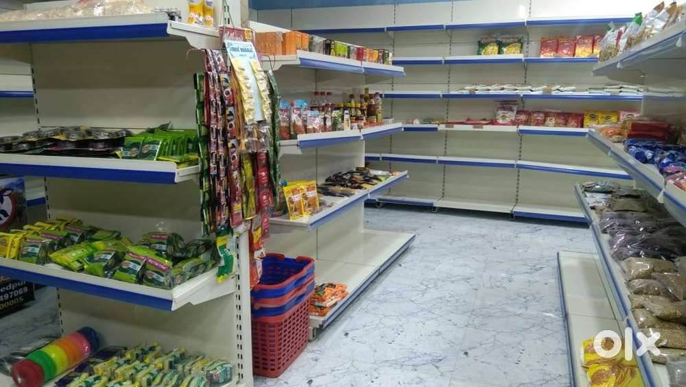 Grocery shop with furnitures