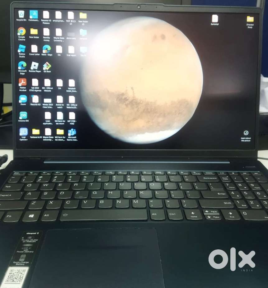 Lenovo ideapad5 intelcore irisx i7 laptop