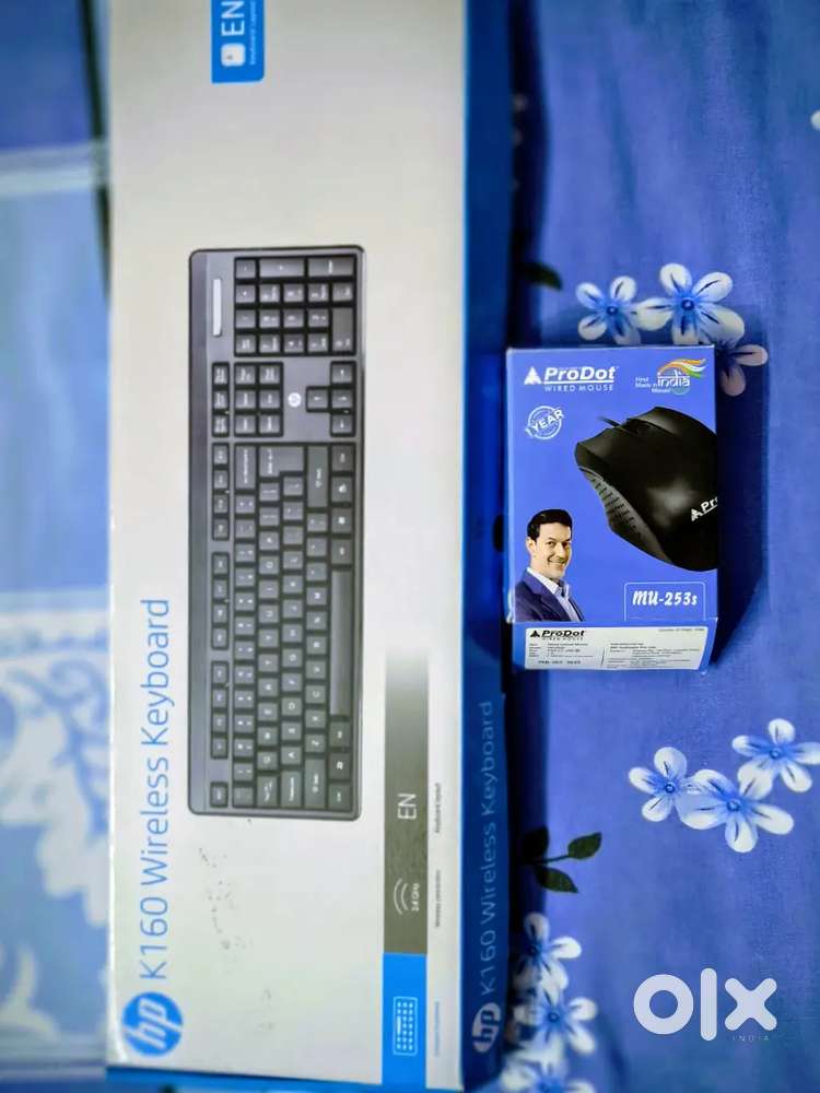 Hp K160 Wireless keyboard & ProDot Wired Mouse.