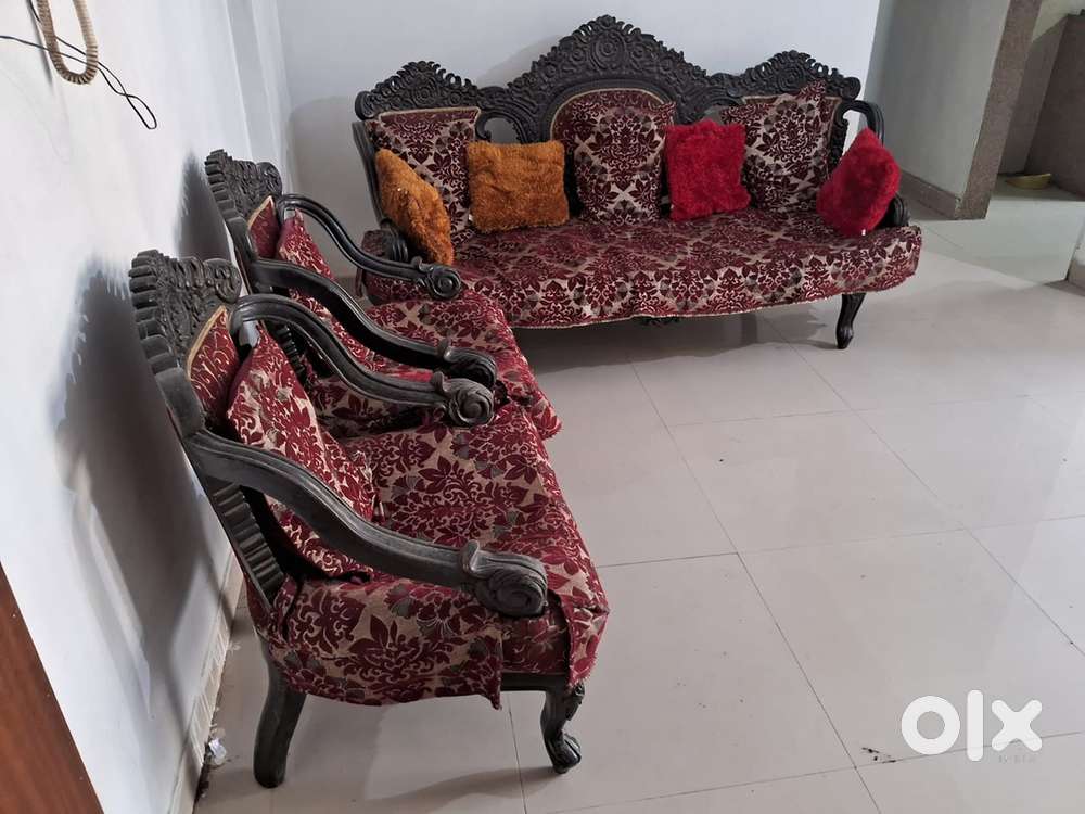 Good quality teak wood sofa