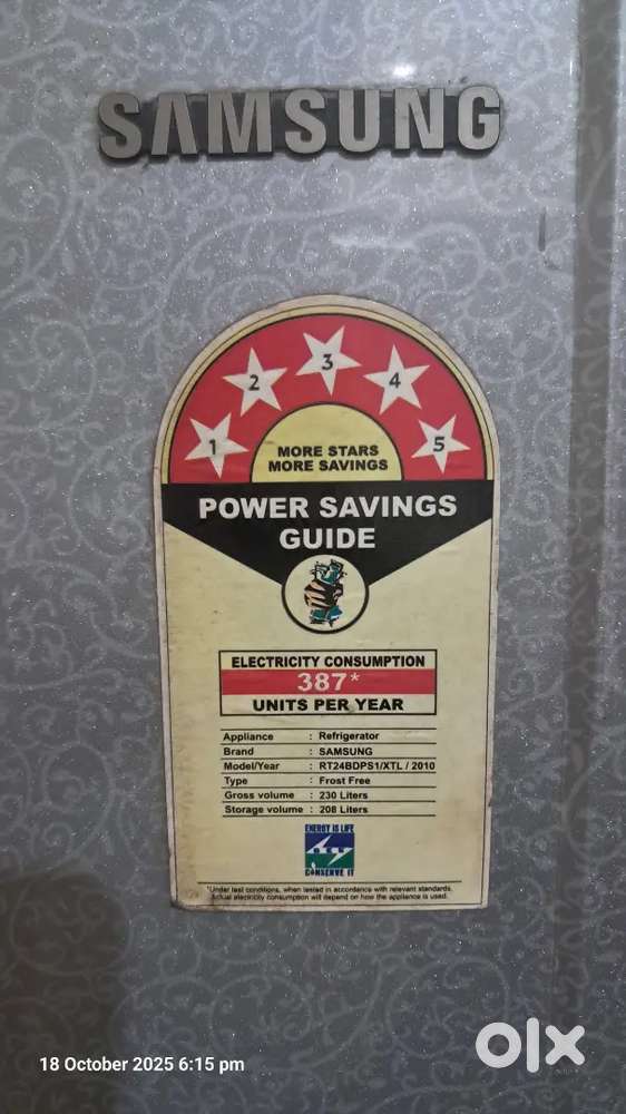 Refrigerator double door 6.5k