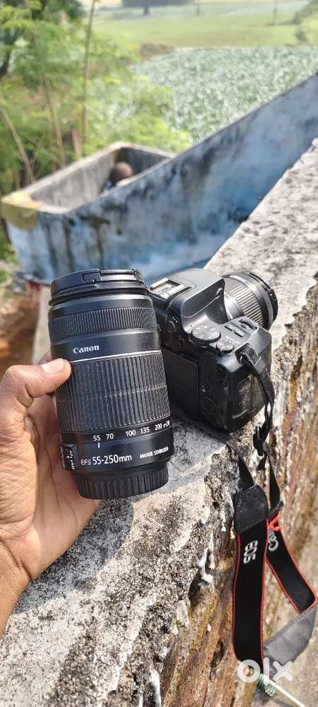 Canon 200d mark ll, duble lens, 3 betry ,charger, bag