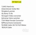 Sale of AV Equipment – New & Used Items Available