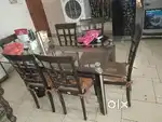 dining+ 2 cooler+ Almirah+ king size bed + curtain
