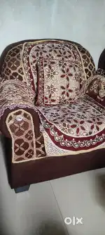 Shofa 3 Seaters & 2 Seater Comfortable 1 wood chair