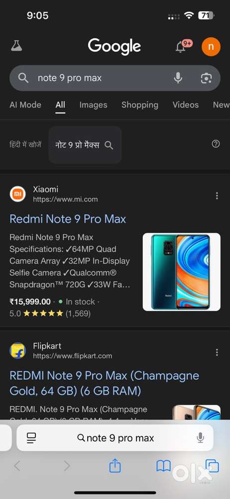 Redmi note 9 pro max 6/64