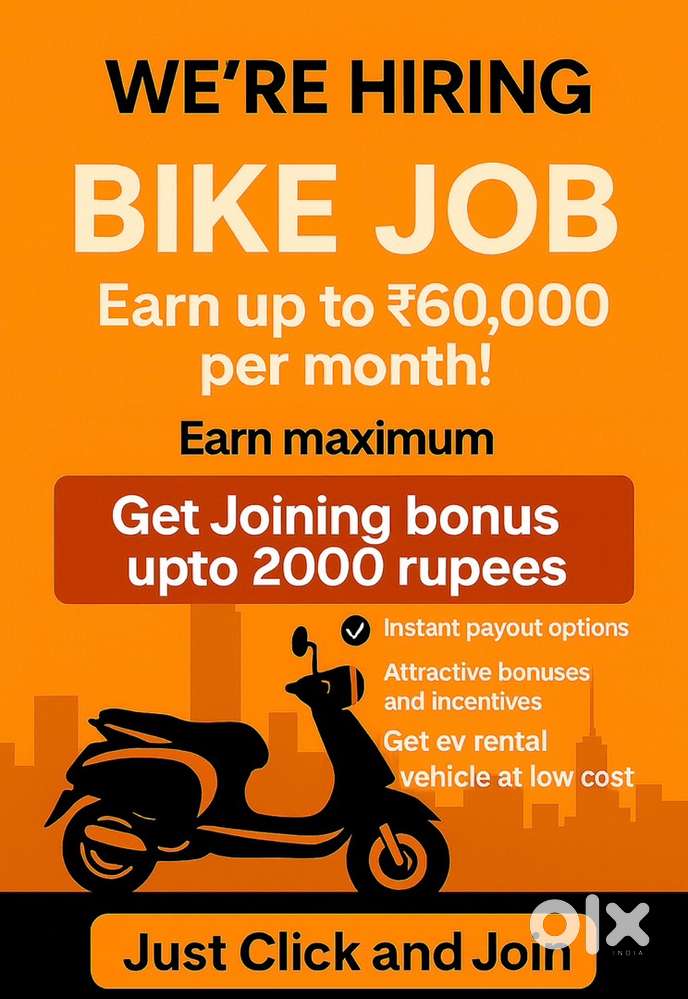 Bike job high income