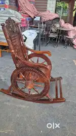 Teak wood rocking chair with 10years warranty onam offer for limited