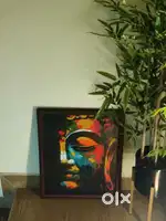Traditional canvas painting Buddha