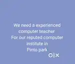 Computer teacher