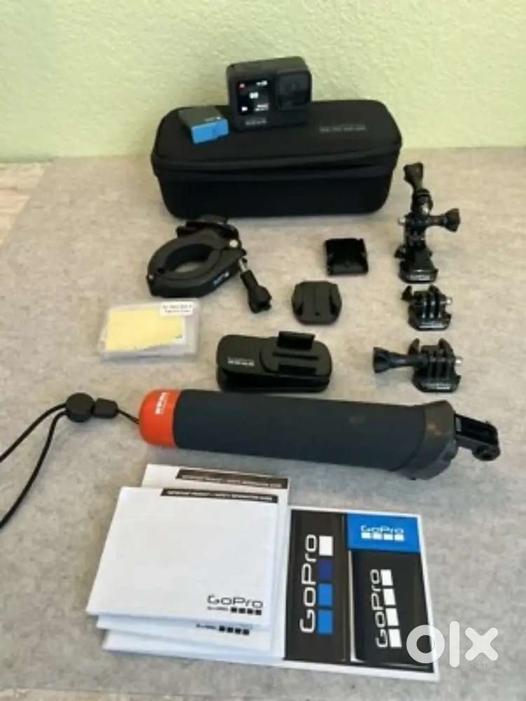 Used Item GoPro HERO9 Black With 2 Batteries, Case, And Accessories.