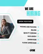 WE ARE HIRING SUPERVISOR EXECUTIVE FOR WAREHOUSE