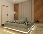 Home office showroom in wooden furniture and turnkey project solution