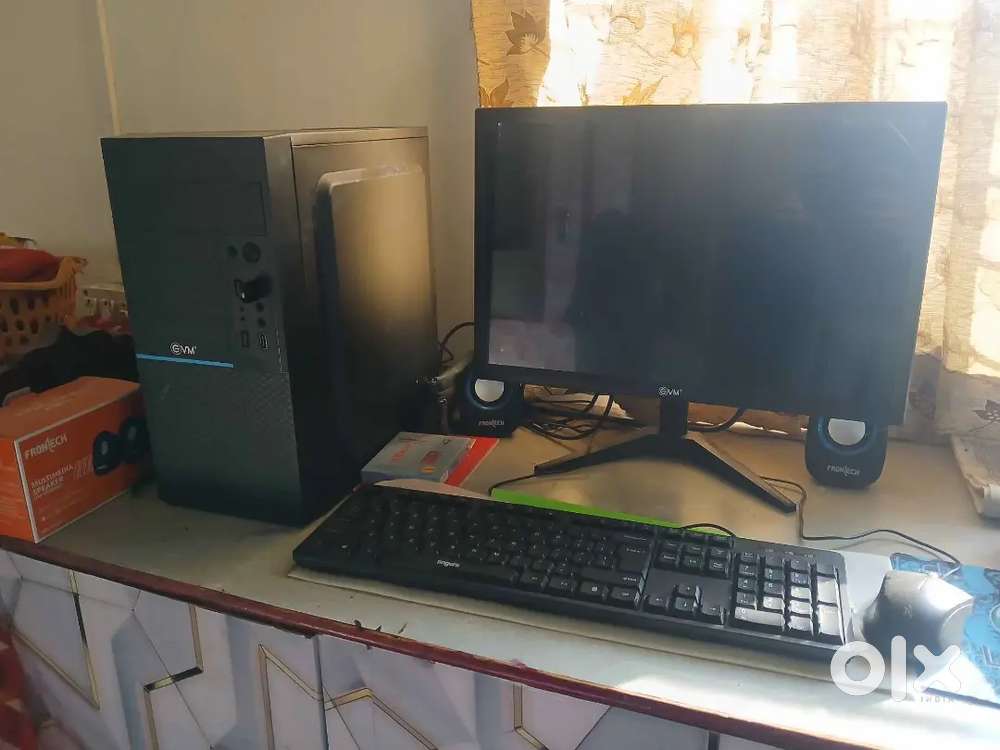 2 MONTHS OLD UNUSED FULL PC SET WINDOWS 11 I5 8th GENARATION 512GB EVM