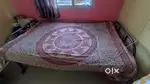 Metal Foldable Single Cot with Bed - Excellent Condition!