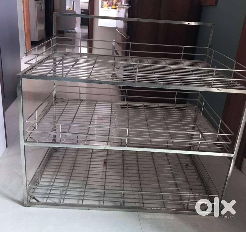 Stainless Steel (SS 304 grade) kichen utensil holder trolley
