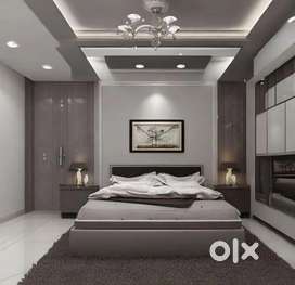 3 bhk flat no road project Ready to move Sami furnished flat loan able