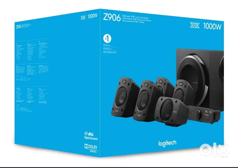 Logitech z906 1000 watts 5.1 surround speakers