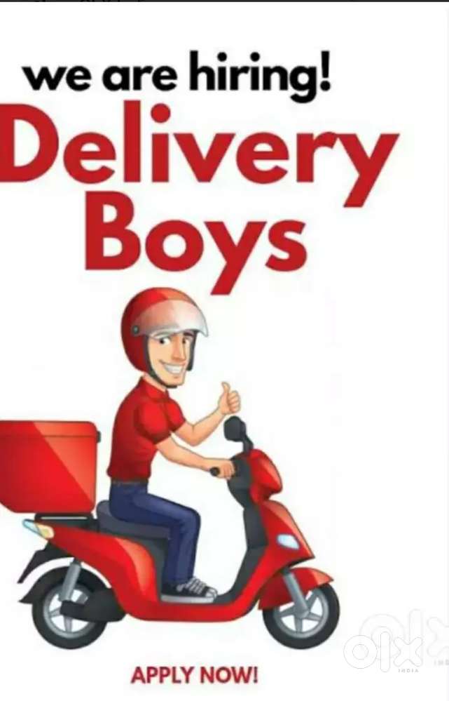 Immediate hiring delivery boy and girl